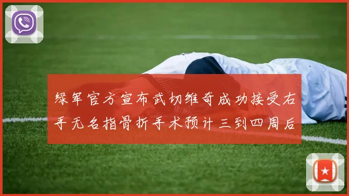 绿军官方宣布武切维奇成功接受右手无名指骨折手术预计三到四周后复查